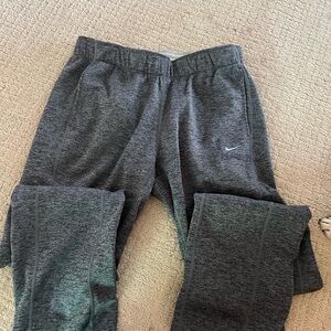 Nike Gray Heather Joggers with Elastic Waistband
